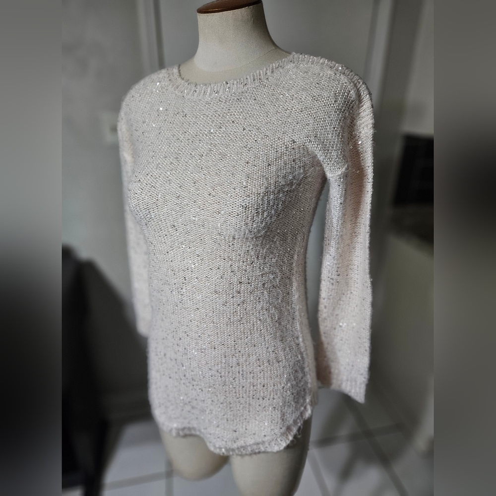 Copper Key Sparkling Cream Sweater - Picture 2 of 4